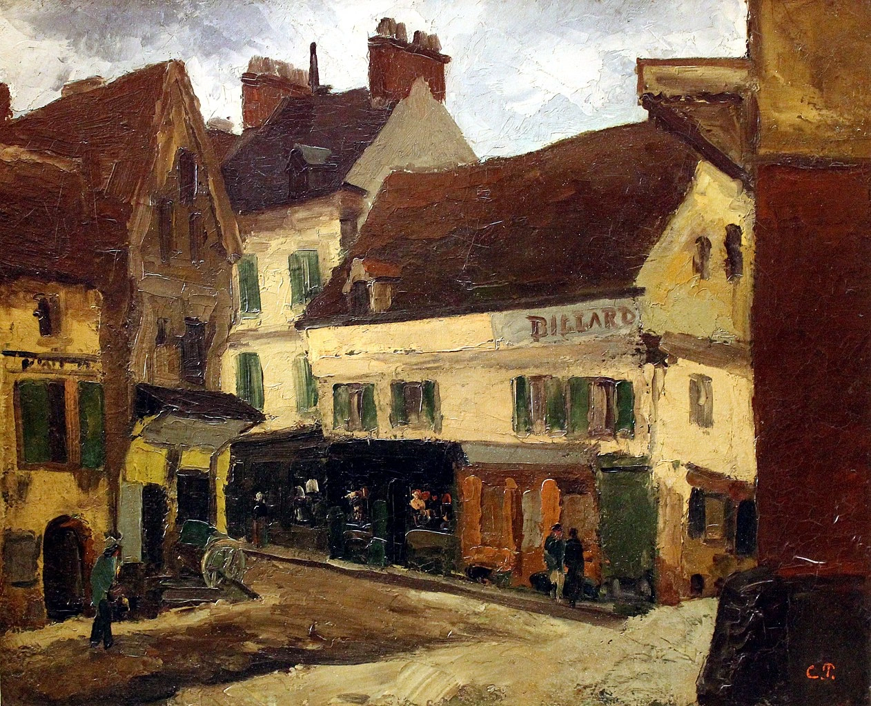 Una piazza a La Roche - Guyon, Alte Nationalgalerie, Berlino